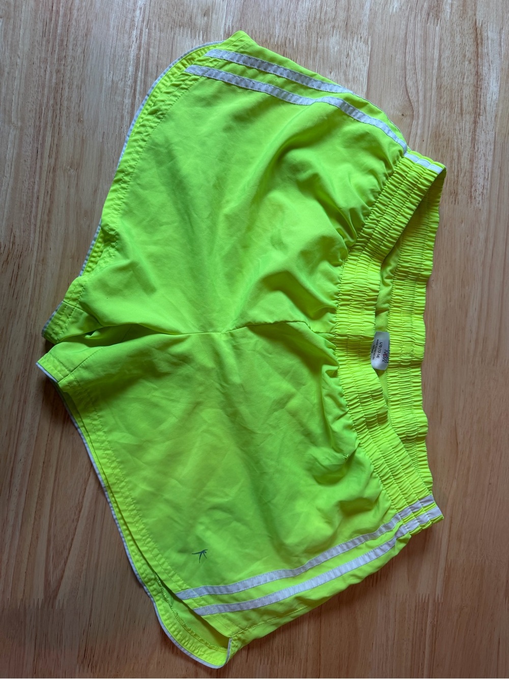Danskin Neon Yellow Athletic Running Shorts